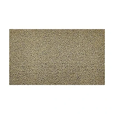 Image of Nicoman Embossed Spaghetti Door Mat Dirt Trapper Jet Washable Doormat 70x43cm (Beige, PLAIN) Use Indoor or Sheltered Outdoor