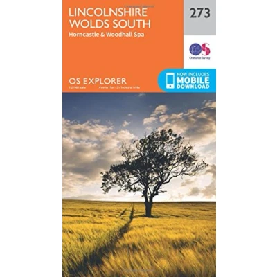 Image of Explorer 273 Lincolnshire Wolds South Map With Digital Version