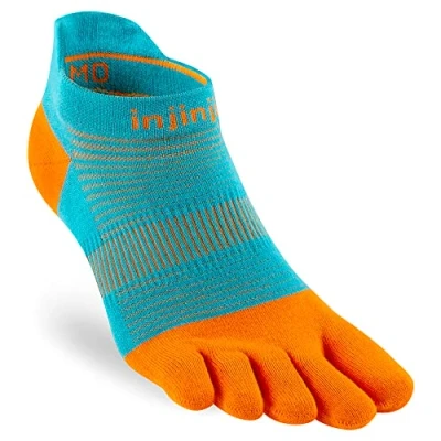 Image of Injinji Run Lightweight No Show Unisex Toe Socks L
