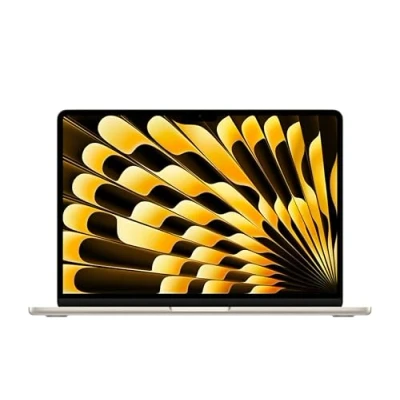 Image of 2024 Apple MacBook Air with M3 Chip 8CPU &amp; 10GPU (13 inch, 8GB RAM, 512GB SSD Storage) (QWERTY English) Starlight (Renewed)
