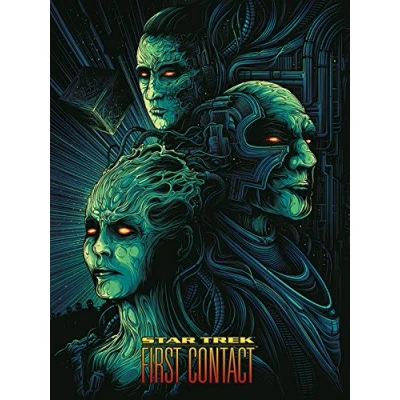 Image of Pyramid International First Contact 50th Anniversary 60 x 80cm Print, Cotton Blend Canvas, Multi Colour, 80 3.2 cm