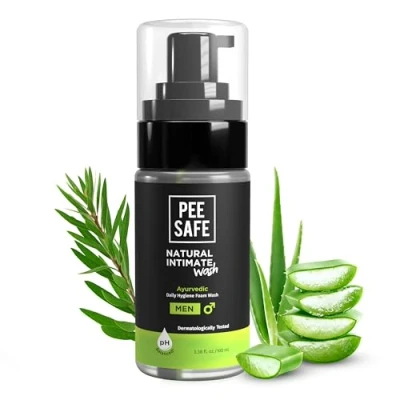 Image of PEESAFE Natural Intimate Wash For Men Ball Genital Daily Hygiene Wash, with Tea Tree Essential Oil and Ayurvedic Extracts, 100% Alcohol Free 3.38 Fl Oz