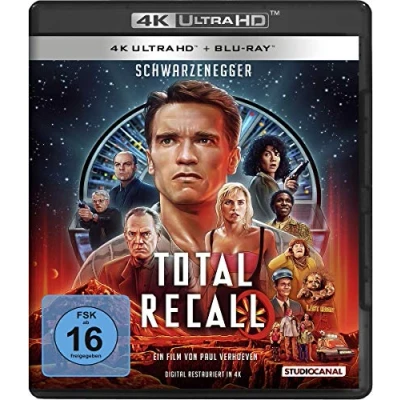Image of Total Recall 4K, 2 UHD Blu ray (Uncut) [Region Free] [Blu ray]