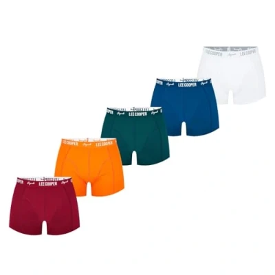 Image of Lee Cooper Mens Essential Boxer Trunk 5 Pack Bright M