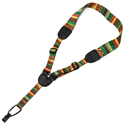 Image of Tiger STP80 AZ Ukulele Strap Adjustable fits all Ukuleles Aztec Style