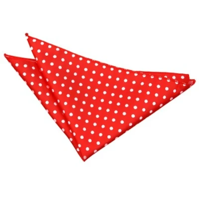 Image of DQT Men Red Solid Plain Stripe Floral Paisley Polka Dot Pocket Square