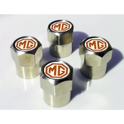 Image of Car Tyre Valve Caps For MG, Corrosion Resistant Premium Leak Proof Dust Tyres, Accessories