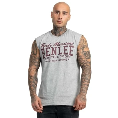Image of Benlee Men&#039;s Lastarza Sleeveless T Shirt Marl Grey, Medium