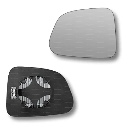 Image of Less4spares Replacement Wing Mirror Glass Left Compatible with Vauxhall Mokka 2012 2019 CLIP ON Passnager Near Side N/S Heated Convex