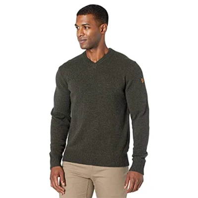 Image of Fjallraven Övik V Neck Sweater M Sweatshirt Green, X Small