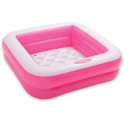 Image of Intex Babypool Play Box Pool, Assorted Colours, 86 x 25 cm (Pink)