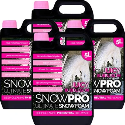 Image of SnowPro Snow Foam Shampoo Car Wash Soap 20L pH Neutral Vehicle Cleaning Detailing Bubblegum Fragrance Pre