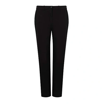 Image of Henbury Womens/Ladies Stretch Chinos (14 UK) (Black)