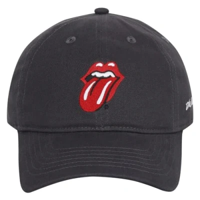 Image of Amplified The Rolling Stones Embroidered Cap (One Size) (Charcoal)