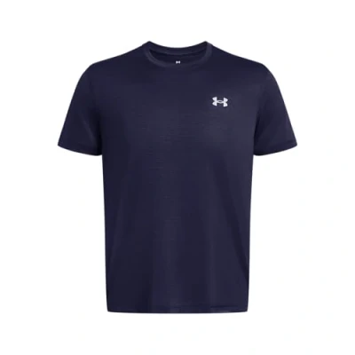 Image of Under Armour Men&#039;s UA Launch Tee, Lightweight Running T Shirt, Sweat Wicking Sports Top, Quick Drying Gym Top Midnight Navy