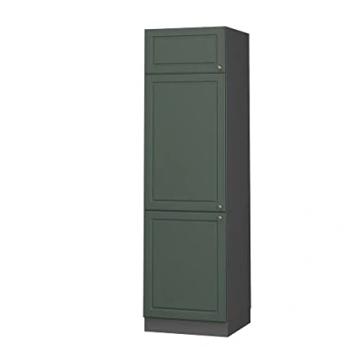 Image of Vicco Fridge housing cabinet Fame Line, Green Gold Country House/Anthracite, 60 cm