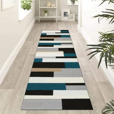 Image of Runner Rugs For Hallway Non Slip Absorbent Carpet Runners Extra Long Kitchen Rug Washable Floor Mat Entryway Living Room Bedroom Laundry