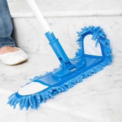 Image of JML Microfibre Mop: Flexible Super Absorbent Floor Mop &amp; Mitt (Wet or Dry)