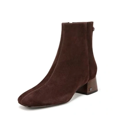 Image of Sam Edelman Shoes for Women Paige Ankle Boots Medium Fit Cafe Noir Brown UK 5