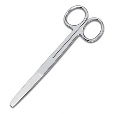 Image of INSGB Quality Nursing Blunt/Sharp Dressing Scissors Brushed Stainless Steel Autoclavable