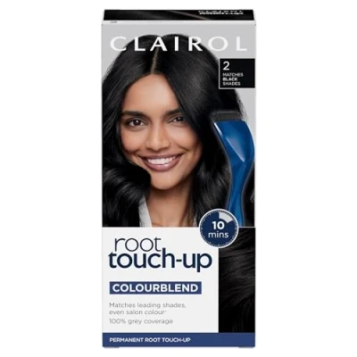 Image of Clairol Nice&#039;n Easy Root Touch Up Permanent Hair Dye, 2 Black
