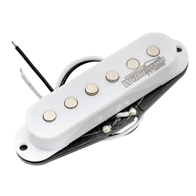 Image of Wilkinson Vintage 60&#039;s Staggered Ceramic Single Coil Neck Pickup for Strat Style Electric Guitar, White