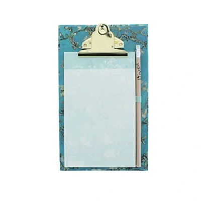Image of Van Gogh Magnetic Jotter Pad Shopping List including Pencil To do Notepad Christmas &amp; Birthday Gifts for Women and Men