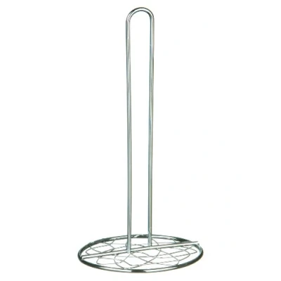 Image of Premier Housewares 509626 Geo Kitchen Roll Holder Chrome, H29 x W15 D15cm