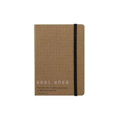 Image of LETTS Eco Writers A6 Academic 21.22 Day to a Page with appointments Diary Brown Kraft