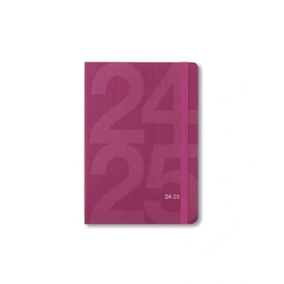 Image of Letts of London Block A6 academic 2024/2025 week to view diary pink