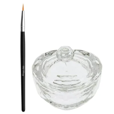 Image of Wish beauty Tint Lash Brush + Heart Shape Dappen Mixing Dish 30 ML Eyelash Eyebrow Tinting