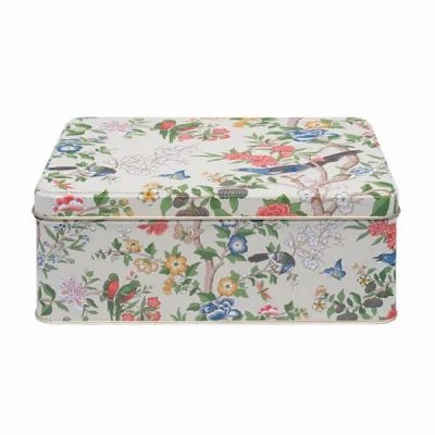 Image of Sanderson Chinoiserie Hall Deep Rectangular Tin