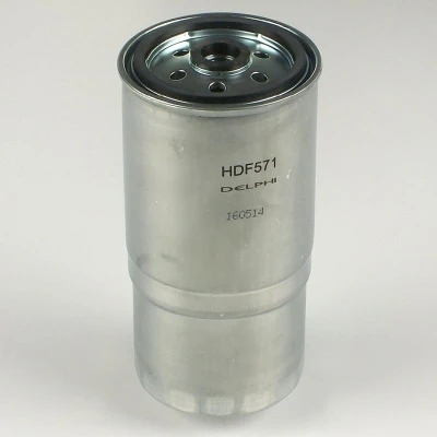 Image of 60816460, 71753841 Fuel Filter DELPHI HDF571 Spin on FIAT: Ducato II Platform/Chassis, Punto Hatchback, Doblo I Cargo, ALFA ROMEO: 147