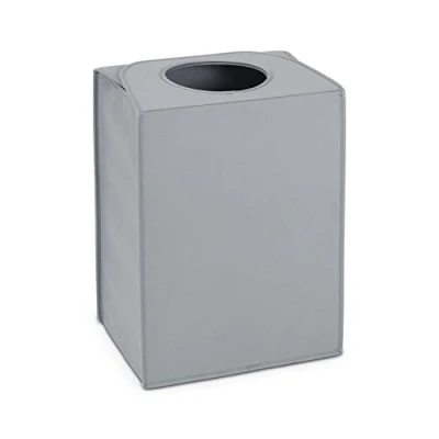 Image of Brabantia Rectangular Portable Laundry Basket Soft Grey