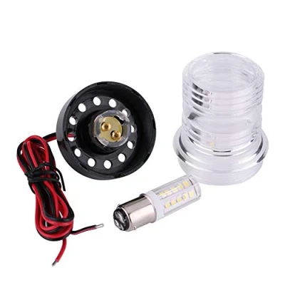 Image of Marine Boat Anchor Light Yacht Navigation LED Light, All Round 36012V White Waterproof Signal Lamp Arch Lights Cockpit Portable Boat/Yacht Spare Parts