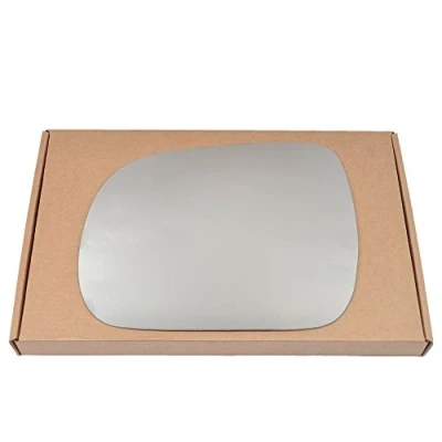 Image of Less4spares Wing Mirror Glass Left Compatible with Toyota Hilux 2005 2016 STICK ON Passenger Near Side Convex