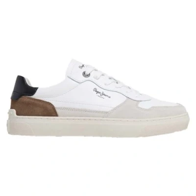 Image of Pepe Jeans Men&#039;s Camden Nature M Sneaker, White (Optic White), 12 UK