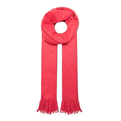 Image of ONLY Women&#039;s Onlaida Life Wool Scarf Acc, Racing red/Detail: Melange, One Size