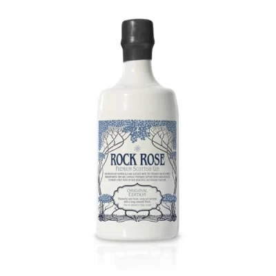 Image of Rock Rose Premium Scottish Gin, 70cl Luxury Gin 41.5% ABV Fruity &amp; Fresh Award Winning Handcrafted in Scotland