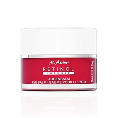 Image of M. Asam RETINOL INTENSE eye Balm (30 ml) Contained hyaluronic acid has a cushioning effect due to its hydrating properties, the formulation helps “de wrinkle delicate area, care