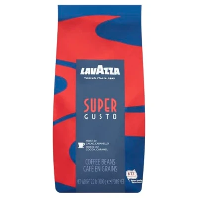 Image of Lavazza Coffee Espresso Super Gusto, Whole Beans, 1000g