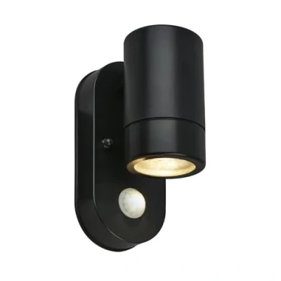 Image of Briloner Sensor outdoor wall light 3789015, black, plastic, GU10