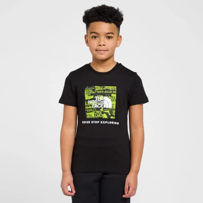 Image of THE NORTH FACE Boy&#039;s Redbox T Shirt, TNF Black, XS