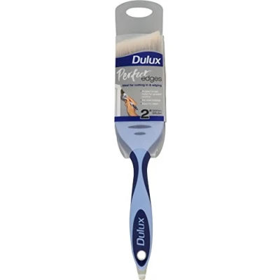 Image of Dulux VDTAZ012 Perfect Edges 2 inch Triangle Brush, Blue/White