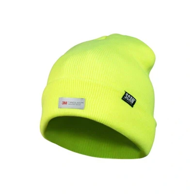 Image of Scan SCAHVBEAN Hi Vis Yellow Beanie Hat