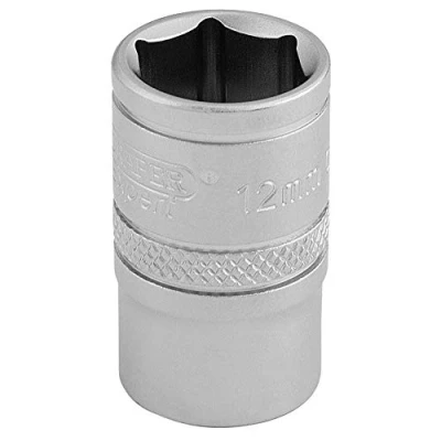 Image of Draper 6 Point Metric Socket, 3/8&quot; Sq. Dr., 12mm