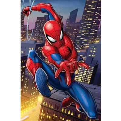 Image of PRIME 3D Marvel Spider Man Lenticular Jigsaw Puzzle in a Shaped Collectible Tin 31cm x 46cm 300 pcs Games &amp; Puzzles Ages 6+