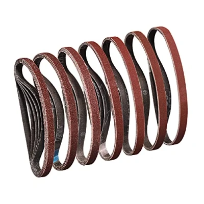 Image of Sruhrak Sanding Belts 13 X 457mm 5 40/60/80/120/180/240/320 Grits Abrasive for Grinding Polishing and Derusting, Best Wood Paint (35 Pieces)