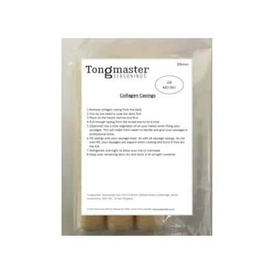 Image of 30mm Collagen Edible Sausage Casings 3 Pack 120ft Total Length