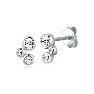 Image of Elli Earrings Classic Crystals 925 Sterling Silver
